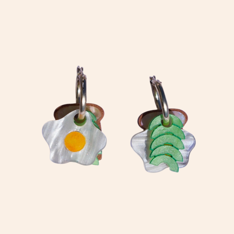 Cuteryko Stacked Hoops - Avocado, Egg on Toast