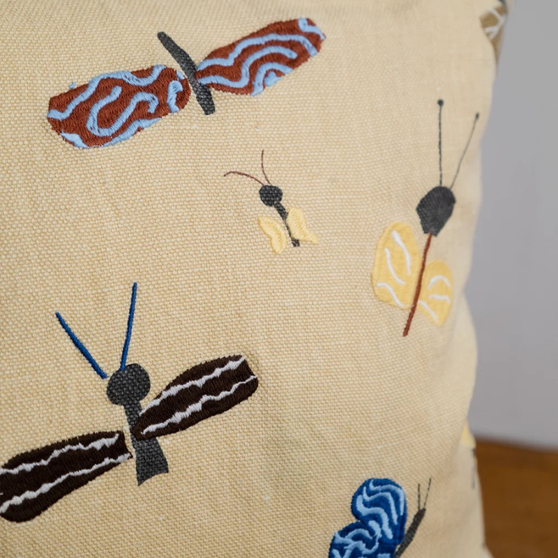 Slända Embroidered Cushion
