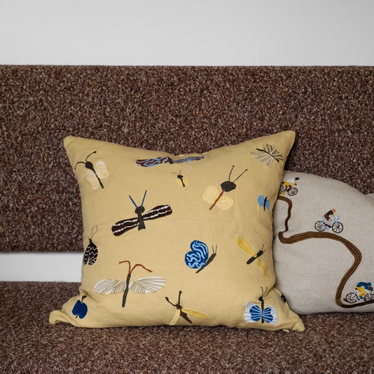 Slända Embroidered Cushion