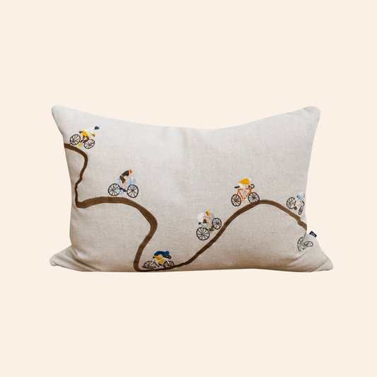 Giro Cycling Embroidered Cushion