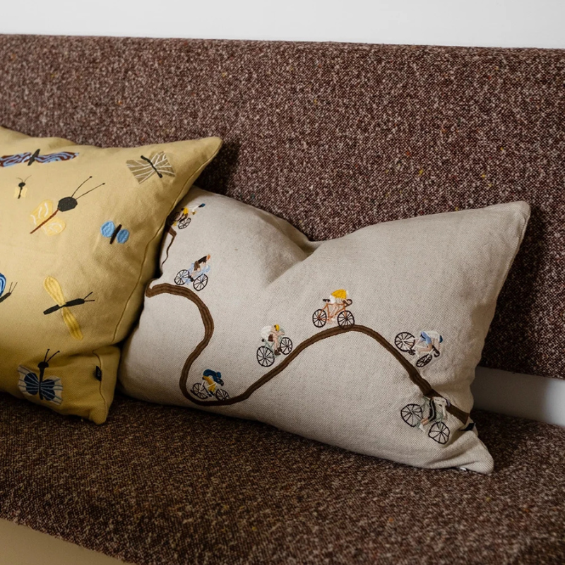 Giro Cycling Embroidered Cushion