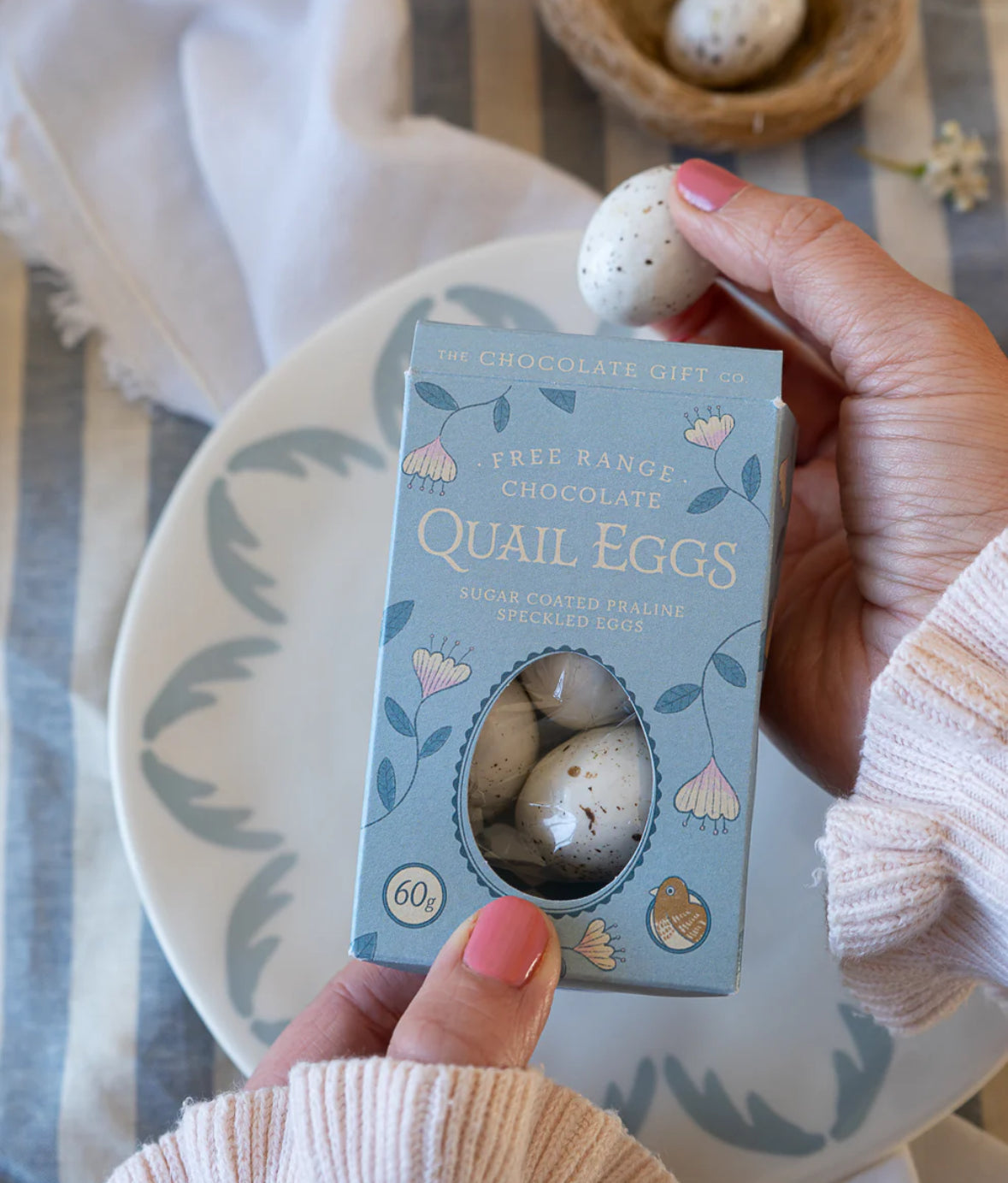 Chocolate Praline Quail Eggs