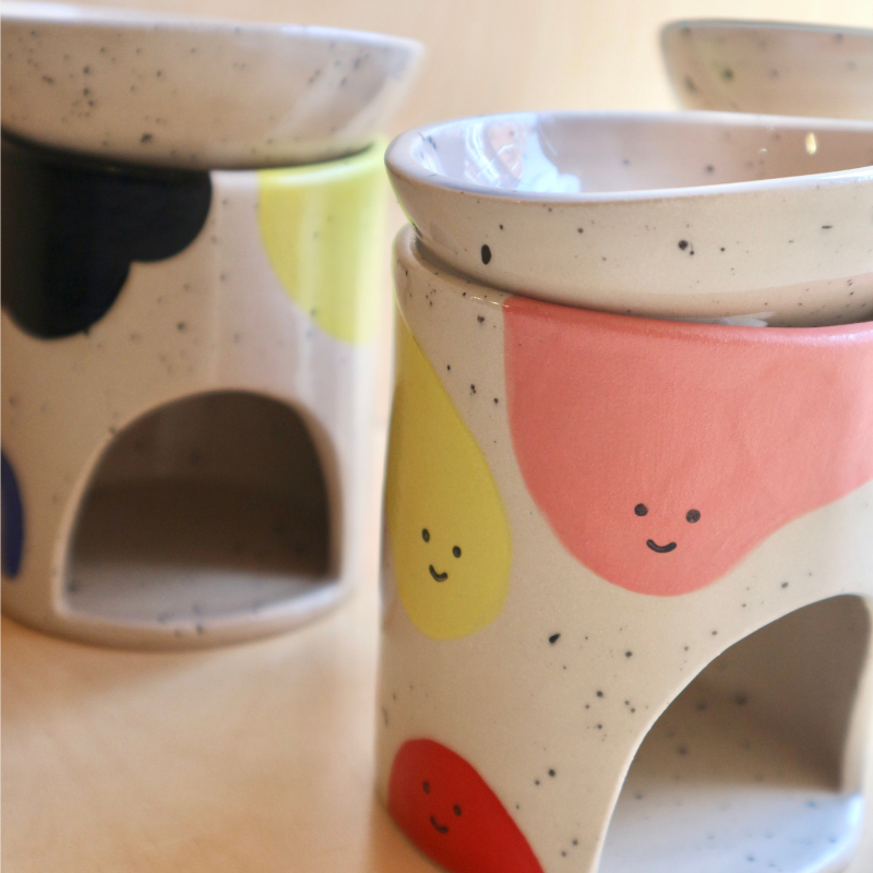 Ceramic Oil Burner - Happy Blobs