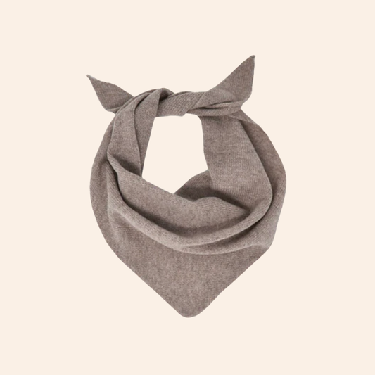Triangle Neck Scarf - Light Brown