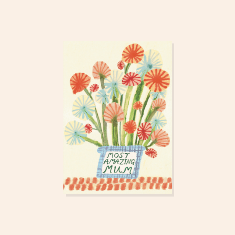 Most Amazing Mum Floral Card