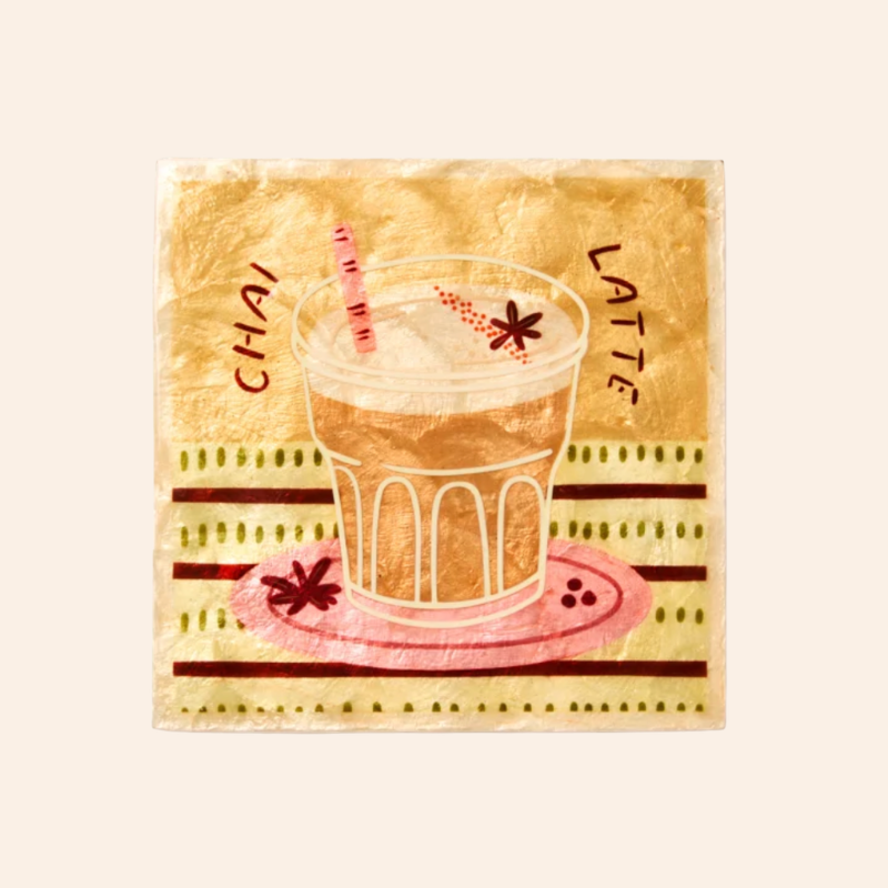 Shell Tile - Chai Latte