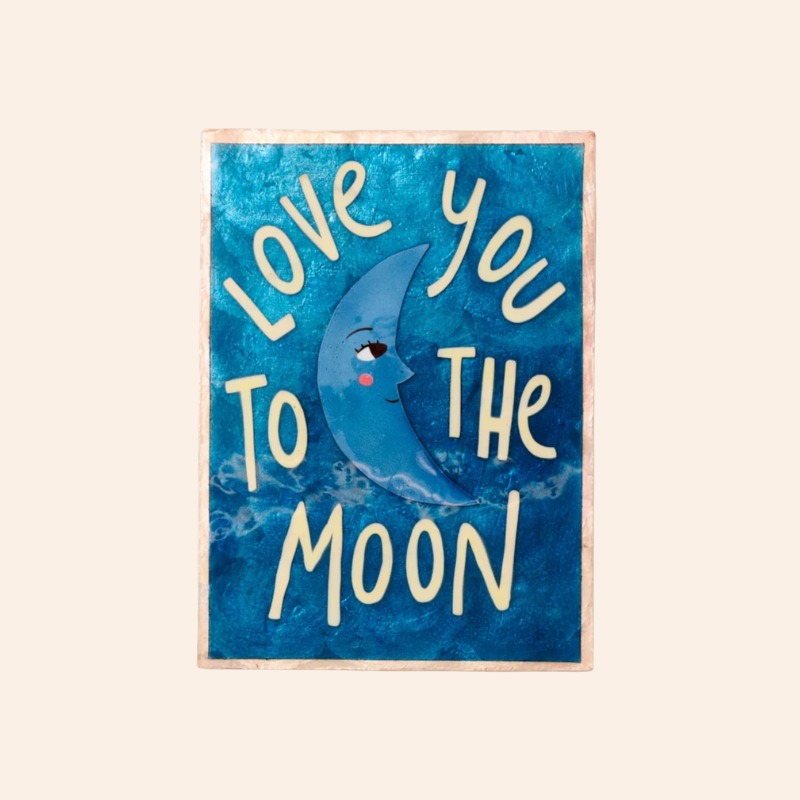 Shell Tile - Love You to the Moon