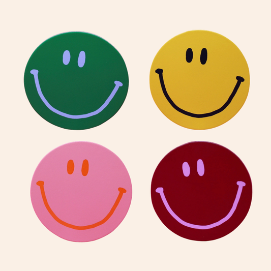 ARK Smiley Leather Coasters