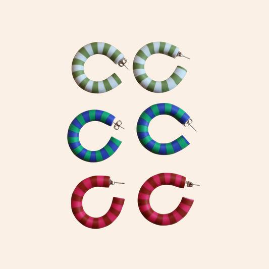 Striped Summer Hoops