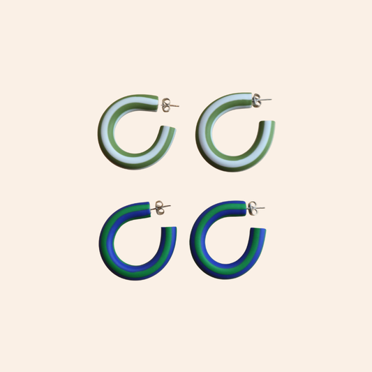 Toothpaste Striped Hoops