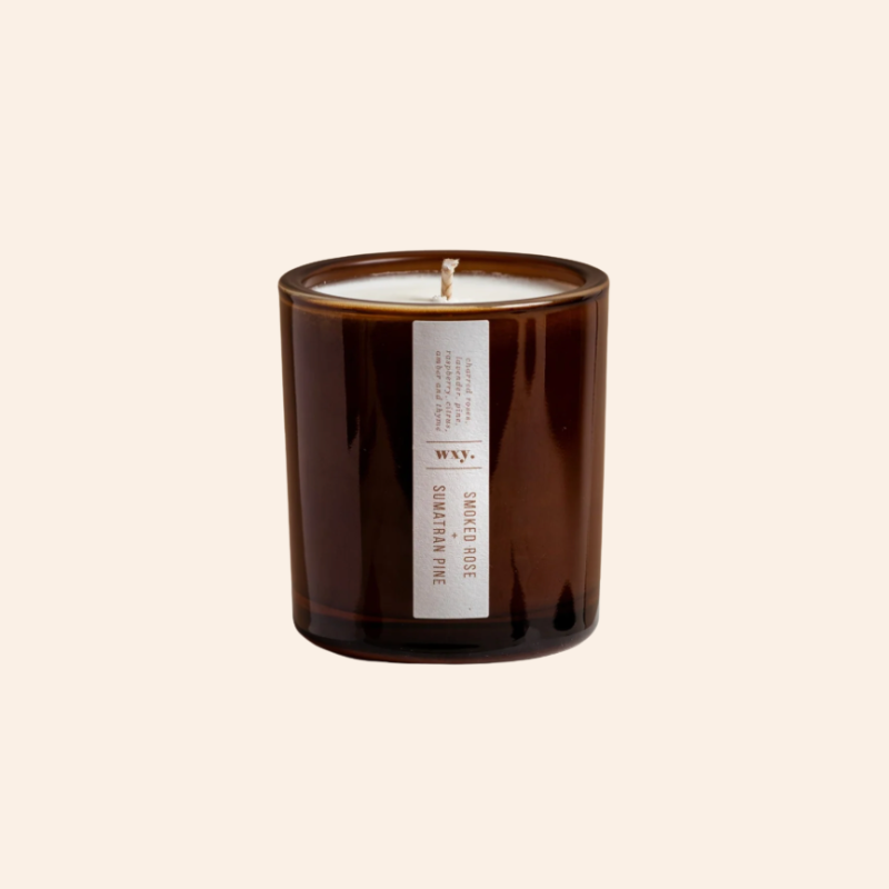 Amber Candle - Smoked Rose & Sumatran Pine