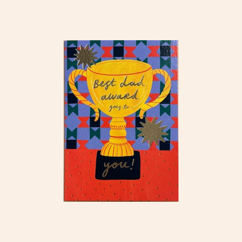 Best Dad Award Card