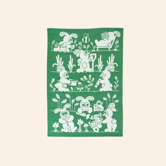 Tea Towel - Garden Rabbits