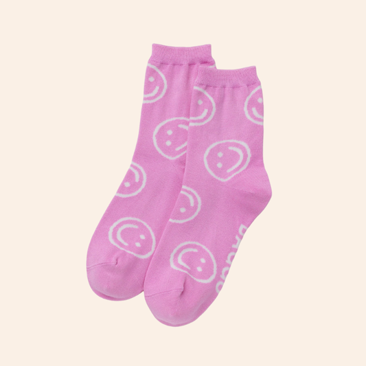 Baggu Happy Socks - Pink