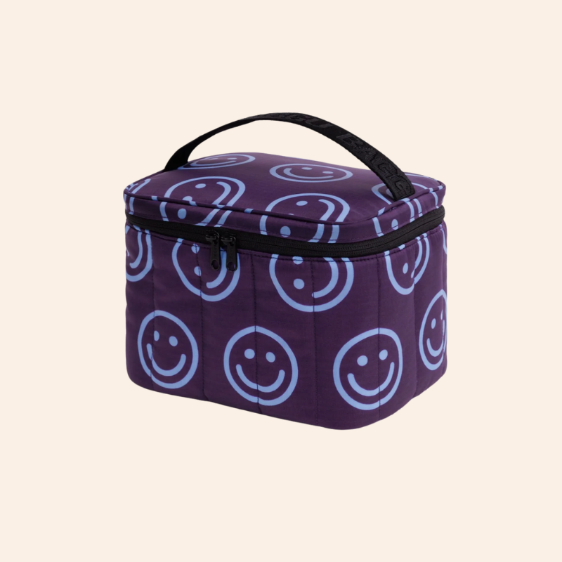 Puffy Lunch Bag - Indigo Happy