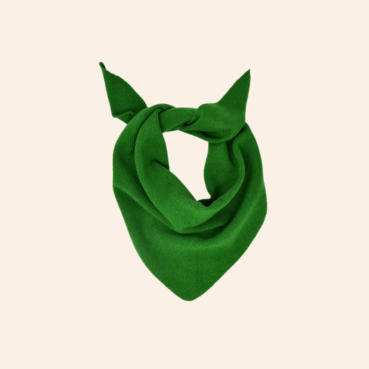 Triangle Neck Scarf - Grass Green