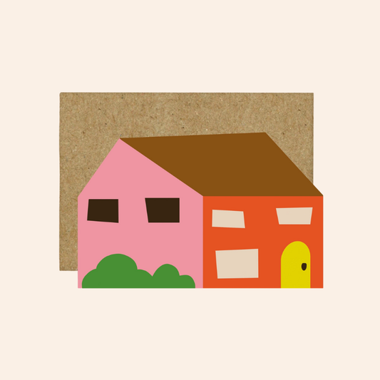 Wonky House Card