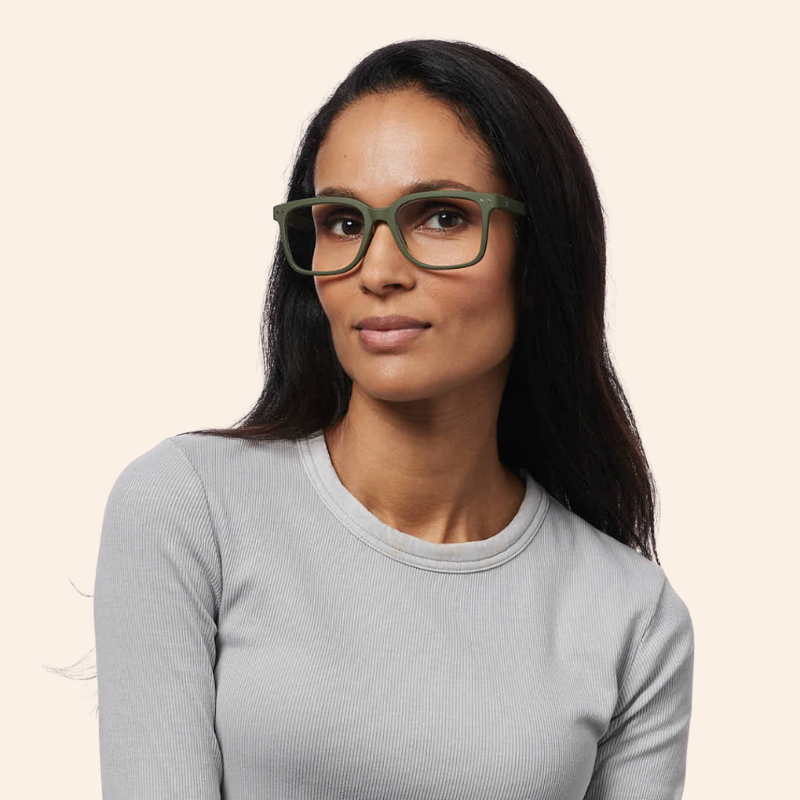 L Reading Glasses - Khaki