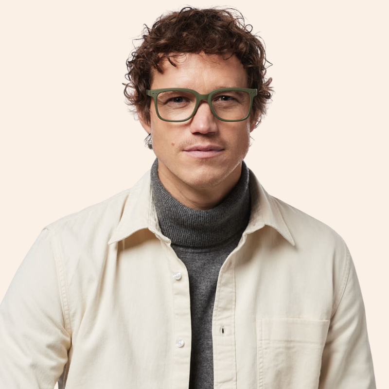 L Reading Glasses - Khaki