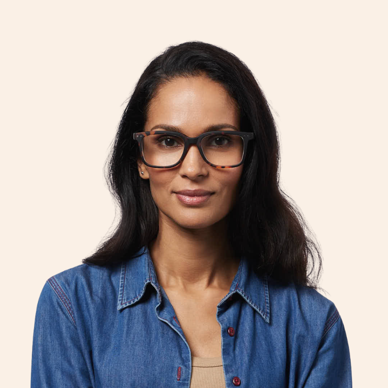 L Reading Glasses - Tortoise