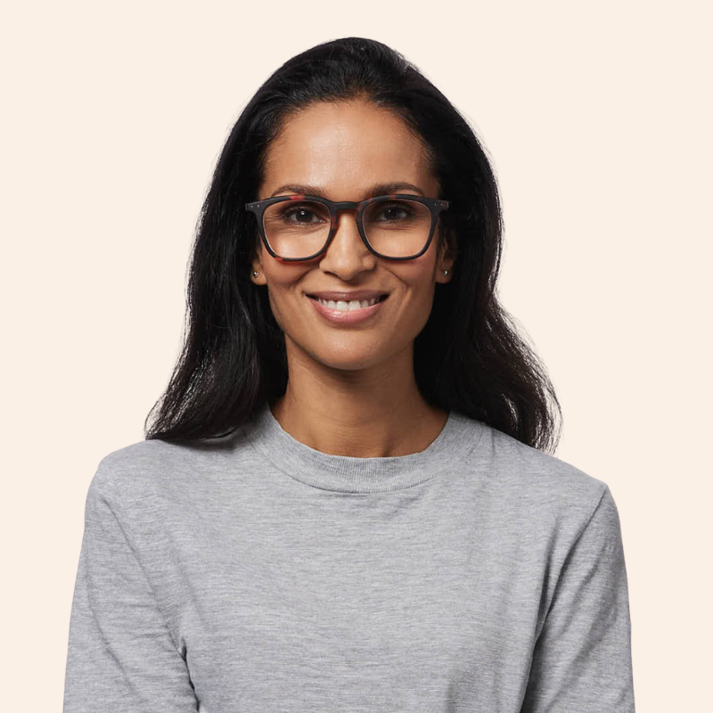 E Reading Glasses - Tortoise