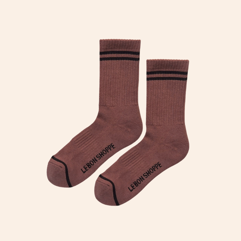 Boyfriend Socks - Clay