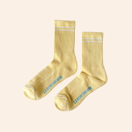 Boyfriend Socks - Lemonade