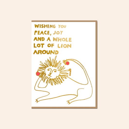 Lion Around Card