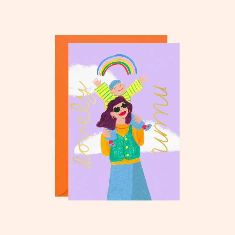 Lovely Mum Rainbow Card