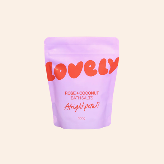 Lovely Skincare Bath Salts - Rose & Coconut