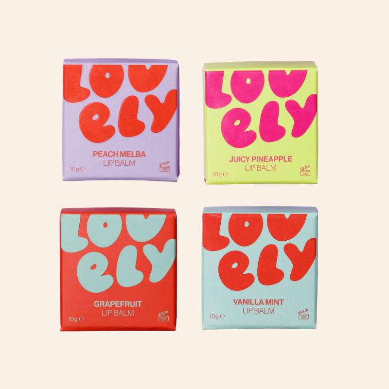 Lovely Skincare Lip Balm - multiple scents available