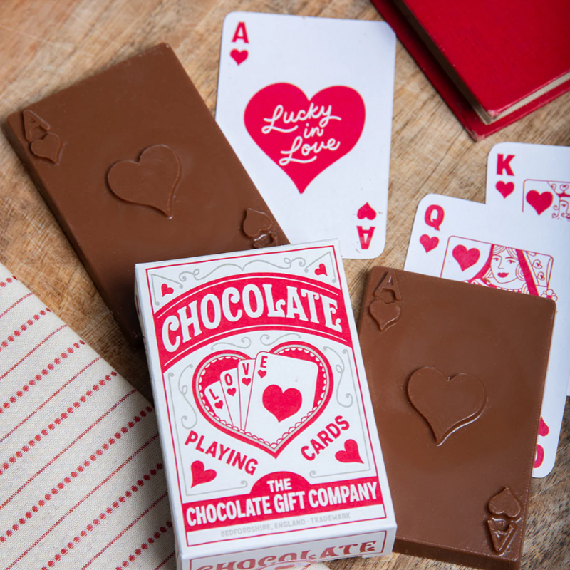 Lucky in Love Chocolate Playing Cards
