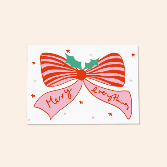 Merry Everything Bow Card