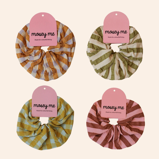 Seersucker Scrunchies