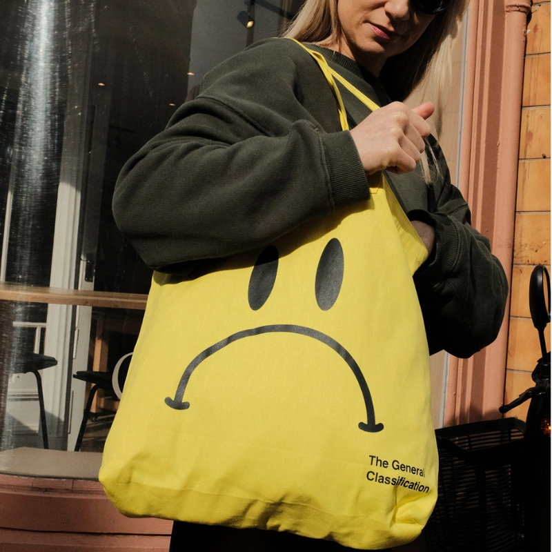 Oversized Tote Bag - Smiley