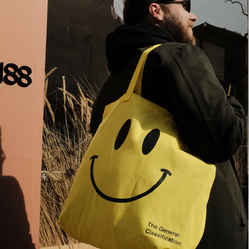 Oversized Tote Bag - Smiley