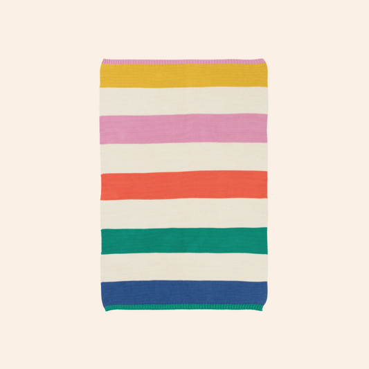Sophie Home Blanket - Rainbow Stripe