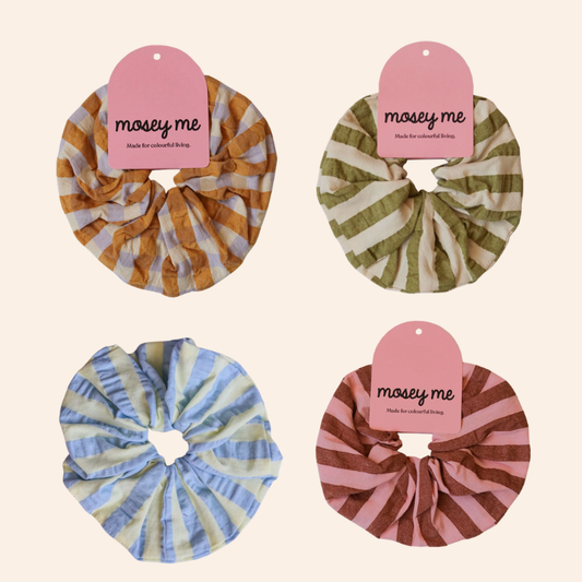 Seersucker Scrunchies
