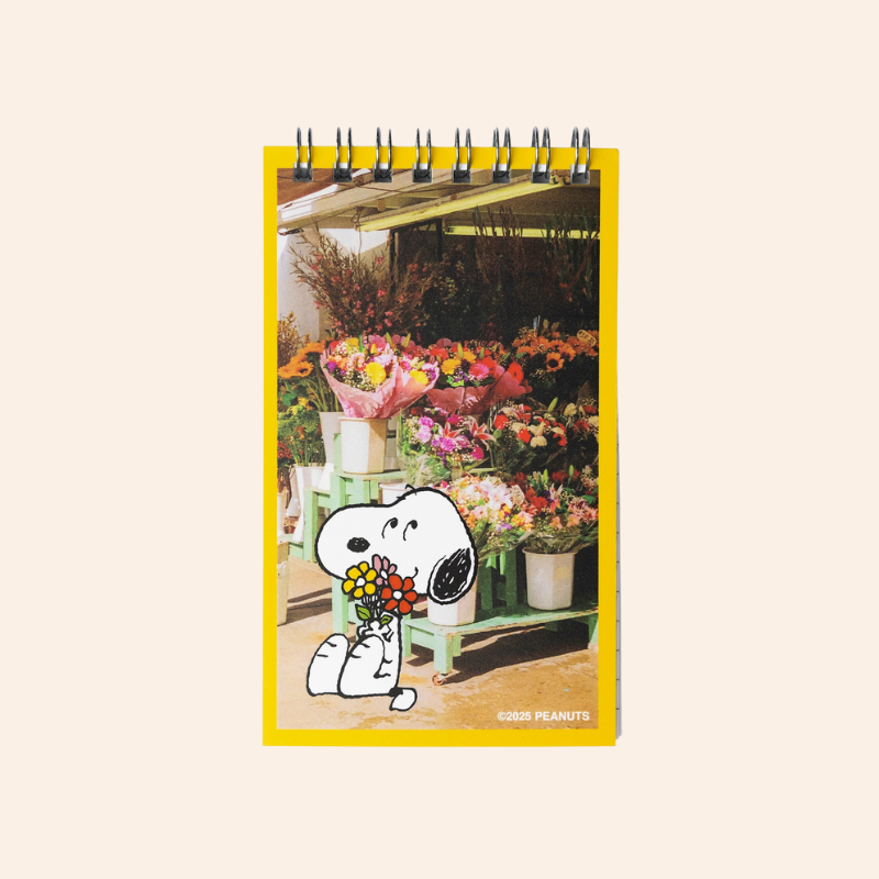 Snoopy Notebook - Flower Market – Snoop Shrewsbury