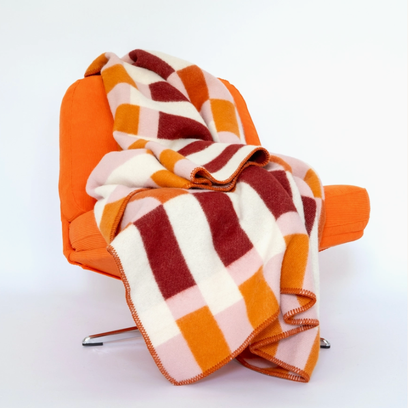 Wool Blanket - Studie Orange