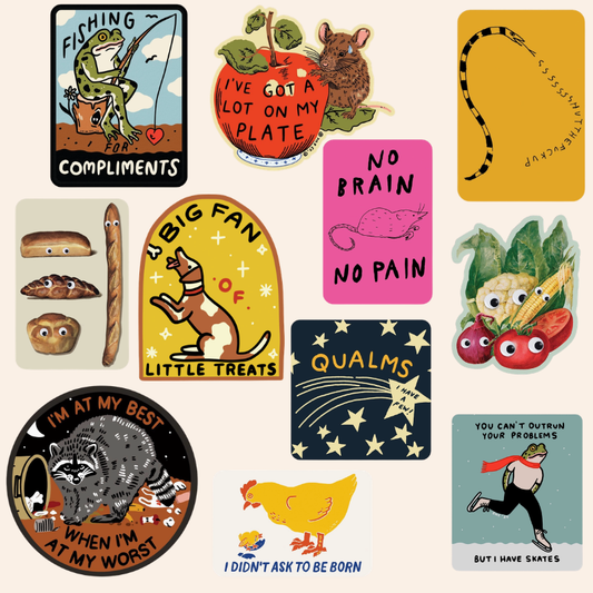 Stay Home Club Stickers