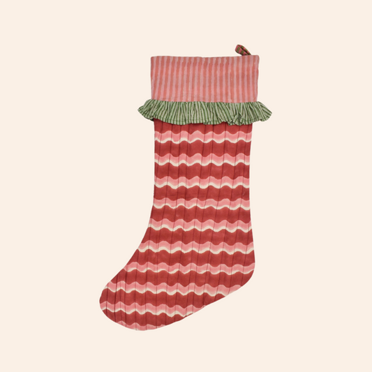 Christmas Stocking - Berry Red