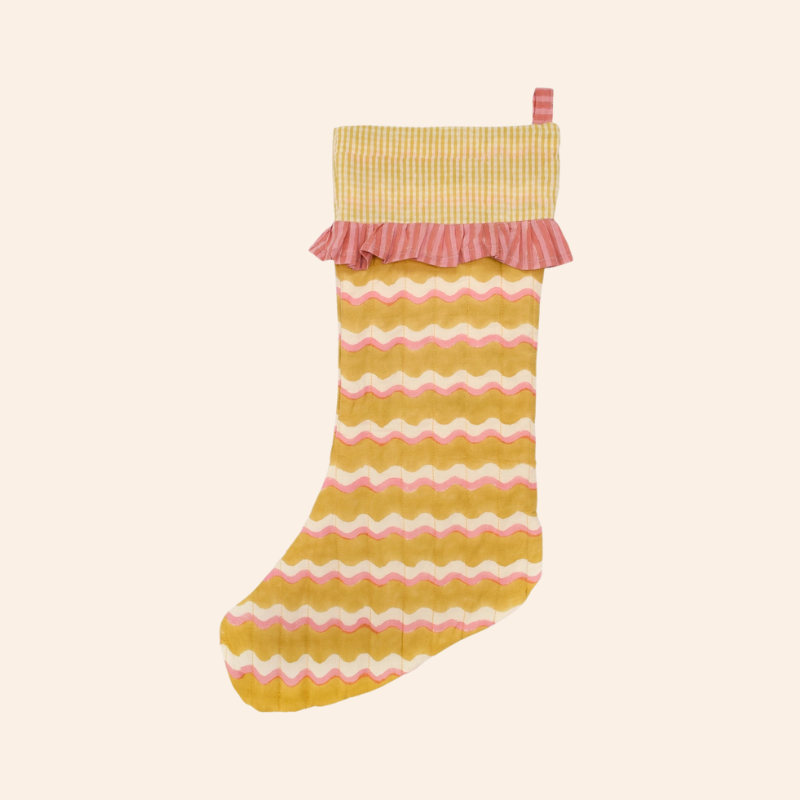 Christmas Stocking - Chartreuse Yellow