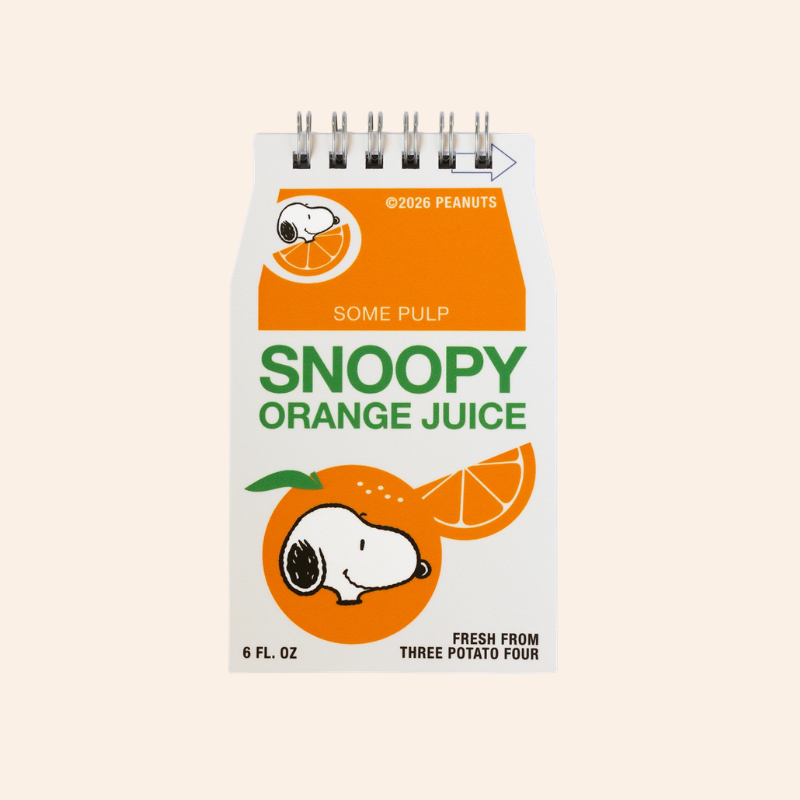 Snoopy Notebook - Orange Juice