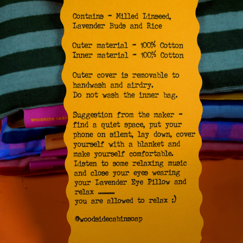 Lavender Eye Pillow - multiple colours available